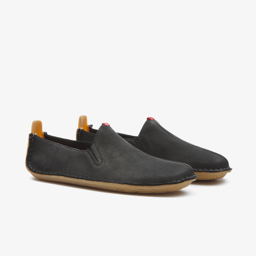 Black Men's Vivobarefoot Ababa II Casual Shoes | Philippines 0082RVDW